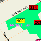 Map of 500 Gertrude Avenue