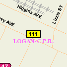 Map of 324 Lizzie Street