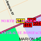Map of 315 Boulevard Provencher