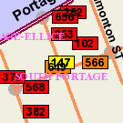 Map of 251 Kennedy Street (Shutter Mural)