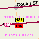 Map of 191 Marion Street