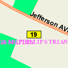 Map of 950 Jefferson Avenue