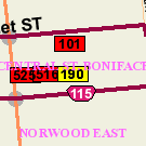 Map of 393 Marion Street