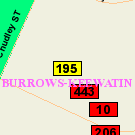 Map of 45A Gilbert Avenue