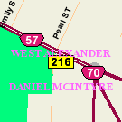 Map of 710 Notre Dame Avenue