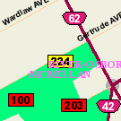 Map of 466 Gertrude Avenue