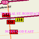 Map of 134 Marion Street