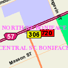 Map of 180 Boulevard Provencher