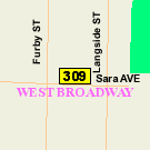 Map of 661 Sara Avenue