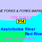 Map of Forks Historic Walking Bridge
