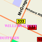 Map of 595 Selkirk Avenue