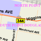Map of 168 Higgins Avenue