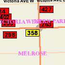 Map of 110 Regent Avenue West