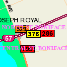 Map of 282 Tache Avenue