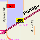 Map of Portage Avenue & Balmoral Street (Transit Box)