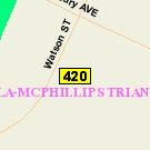 Map of 176 Watson Street