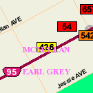 Map of 875 Corydon Avenue