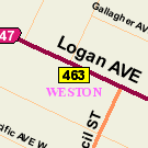 Map of 1522 Logan Avenue
