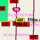 Map of 609 Ellice Avenue