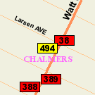 Map of 496 Larsen Avenue