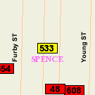 Map of 500 Langside Street (rear)
