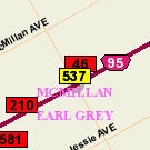 Map of Corydon Avenue & Daly Street