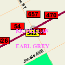 Map of Corydon Avenue & Lilac Street