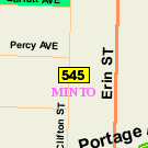 Map of 595 Clifton Street