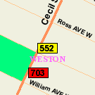 Map of 1489 Elgin Avenue West