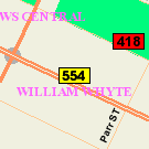 Map of 731 Burrows Avenue