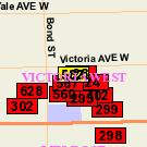 Map of 136 Victoria Avenue West