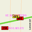 Map of Osborne Street & Wardlaw Avenue (Traffic Controller Box)