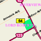 Map of 292 Rosedale Avenue