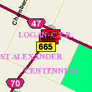 Map of 646 Logan Avenue