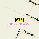 Map of 260 Hartford Avenue