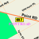 Map of 800 Point Road