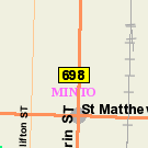 Map of 850 Erin Street