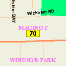 Map of 845 Elizabeth Road