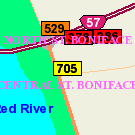 Map of 130 Boulevard Provencher (rear)