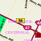 Map of 325 Logan Avenue