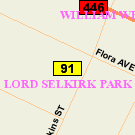 Map of 358 Flora Avenue